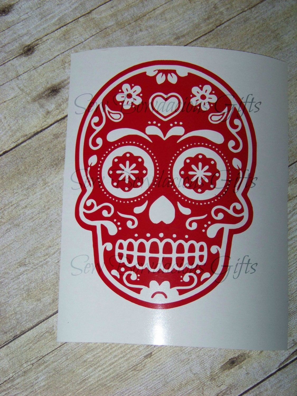 Sugar Skull Vinyl Decal