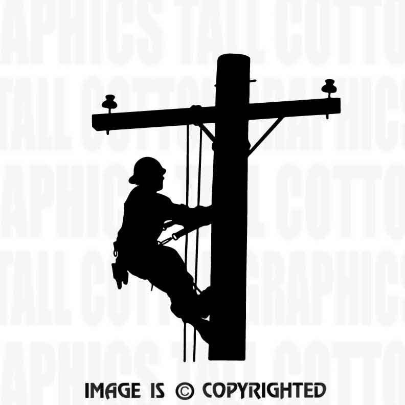 Download Lineman On Pole Decals Shefalitayal