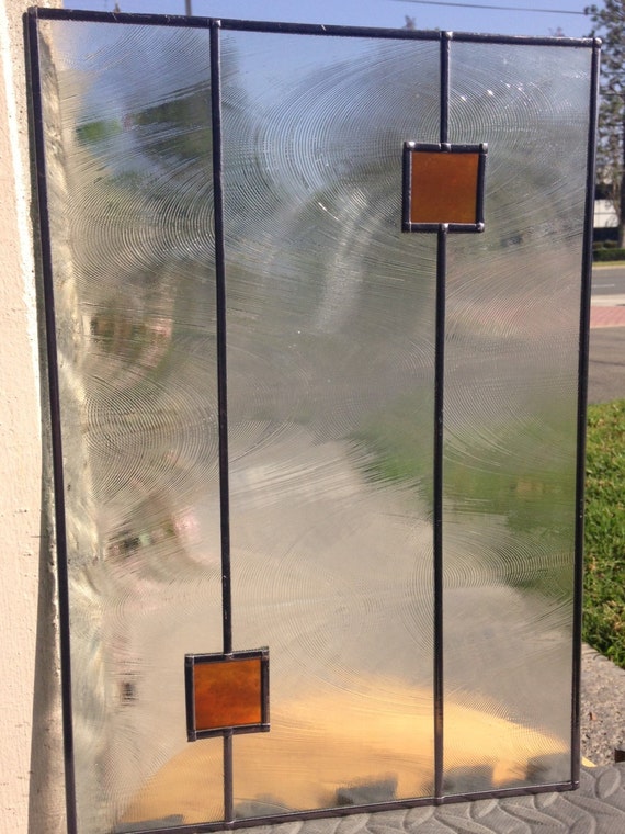 Overlay Art Glass Panel