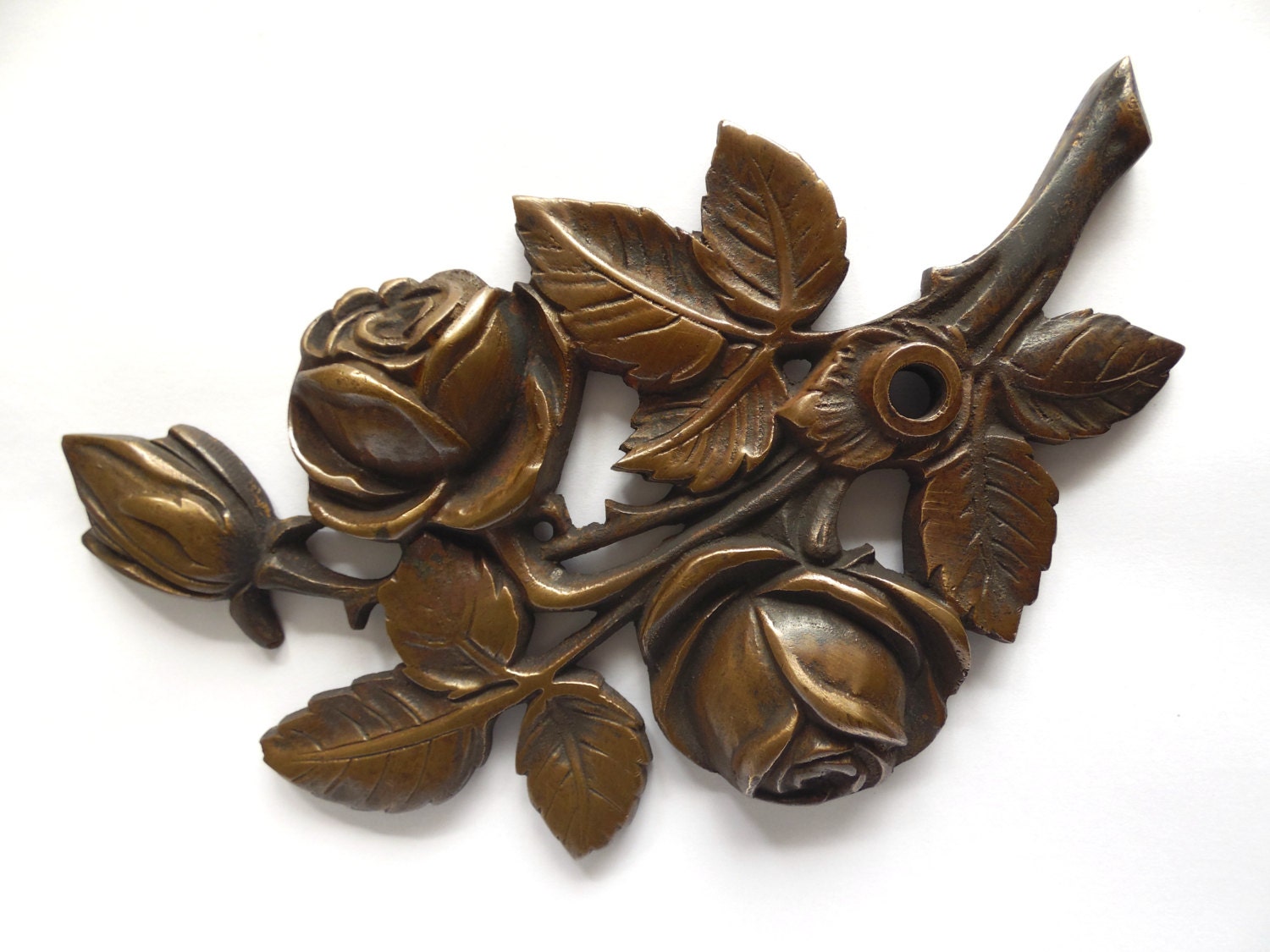 Antique bronze flower ornament rose furniture