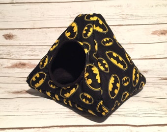 Hedgehog Bed | Guinea Pig Bed | Small Animal Bed | Hedgehog House | Guinea Pig House | Rat Bed | Tent Batman Custom Pick from 200 Fabrics