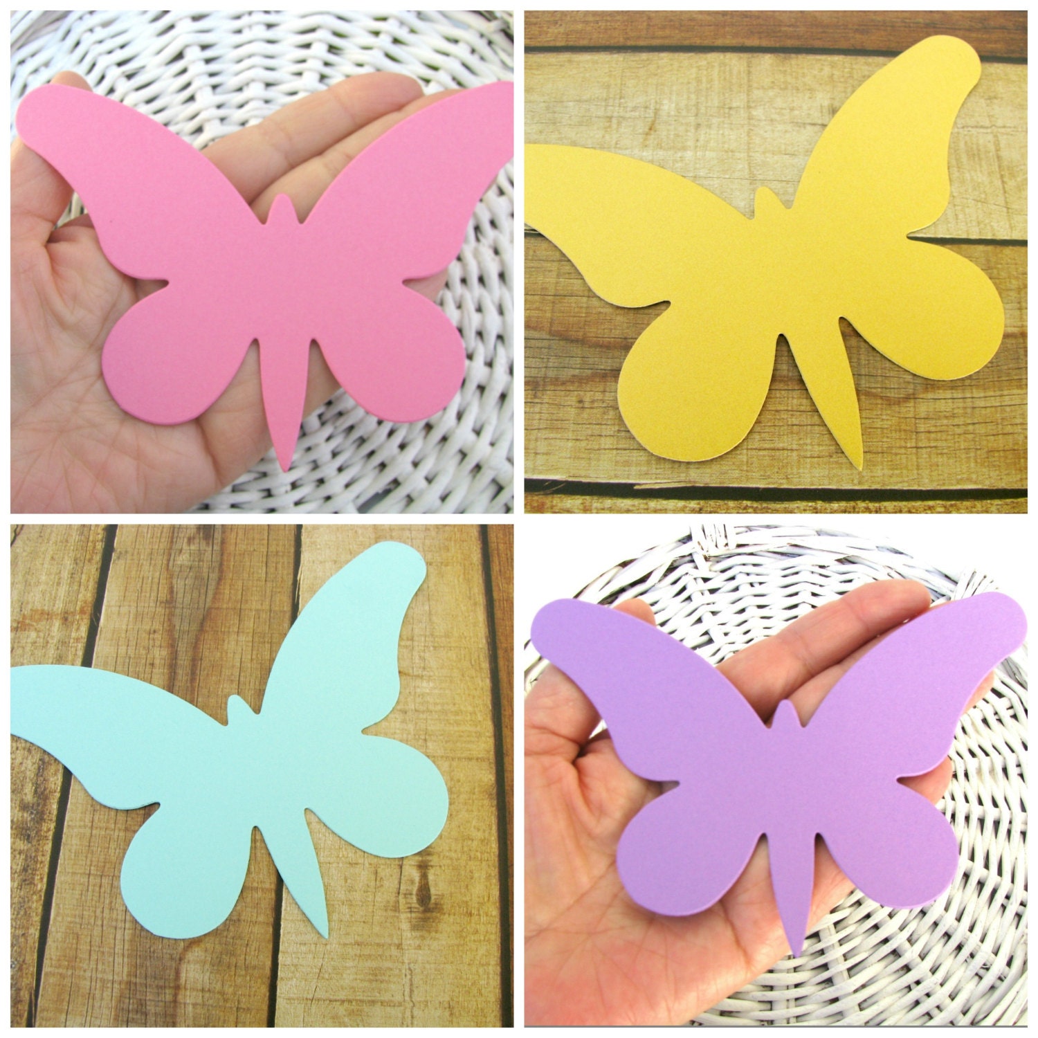 Large butterfly die cutsButterfly cut outsWedding wish