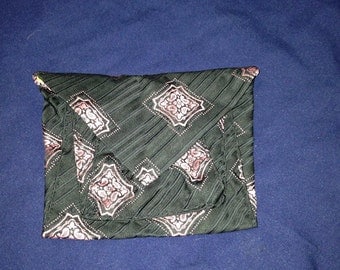 Upcycled tie clutch/pouch
