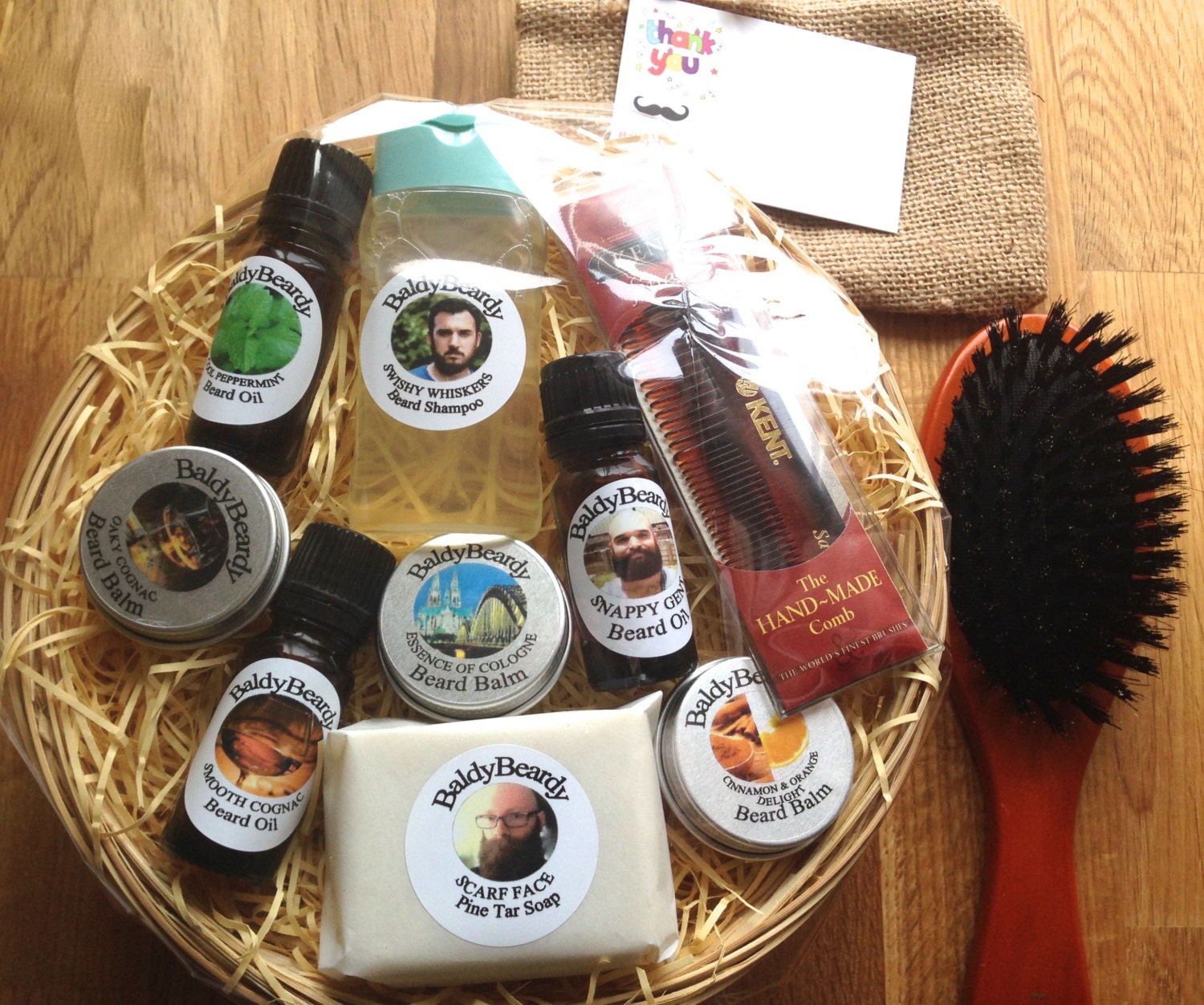 Beard care and grooming gift set for bearded man. by BaldyBeardy