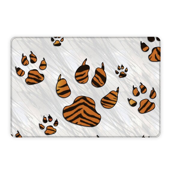 Tiger Print Paws Plush Area Rug Tiger Print Paws Rug Tiger
