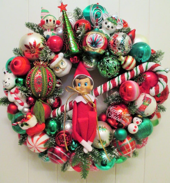 elf on the shelf christmas ornament wreath with new book elf on the shelf christmas ornament wreath with new book