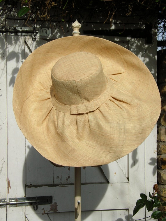 Large Brim Fold Up Straw Hat By PlumandIvory On Etsy