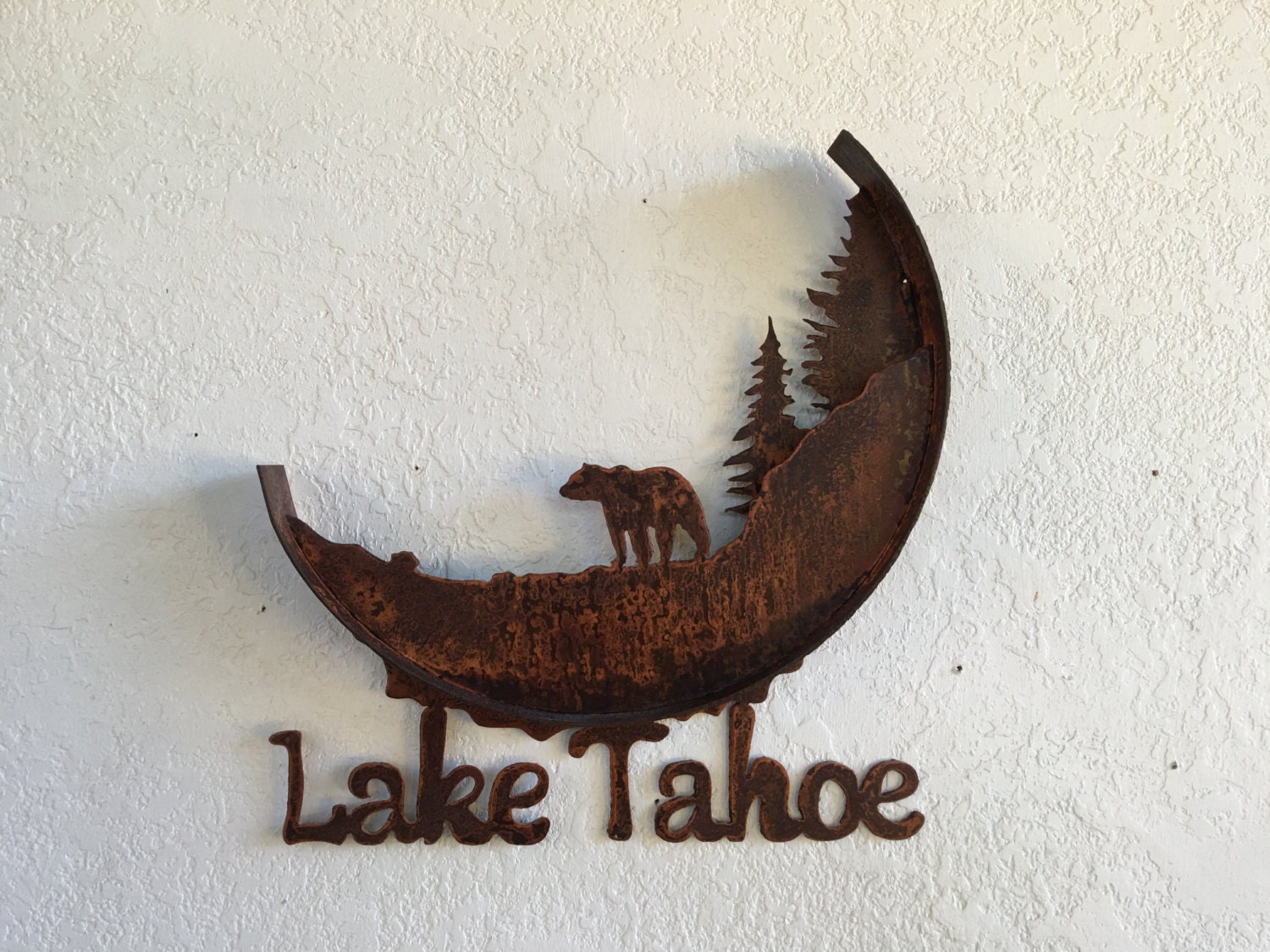 Lake Tahoe Metal Art Lake Tahoe Home Decor Metal Art