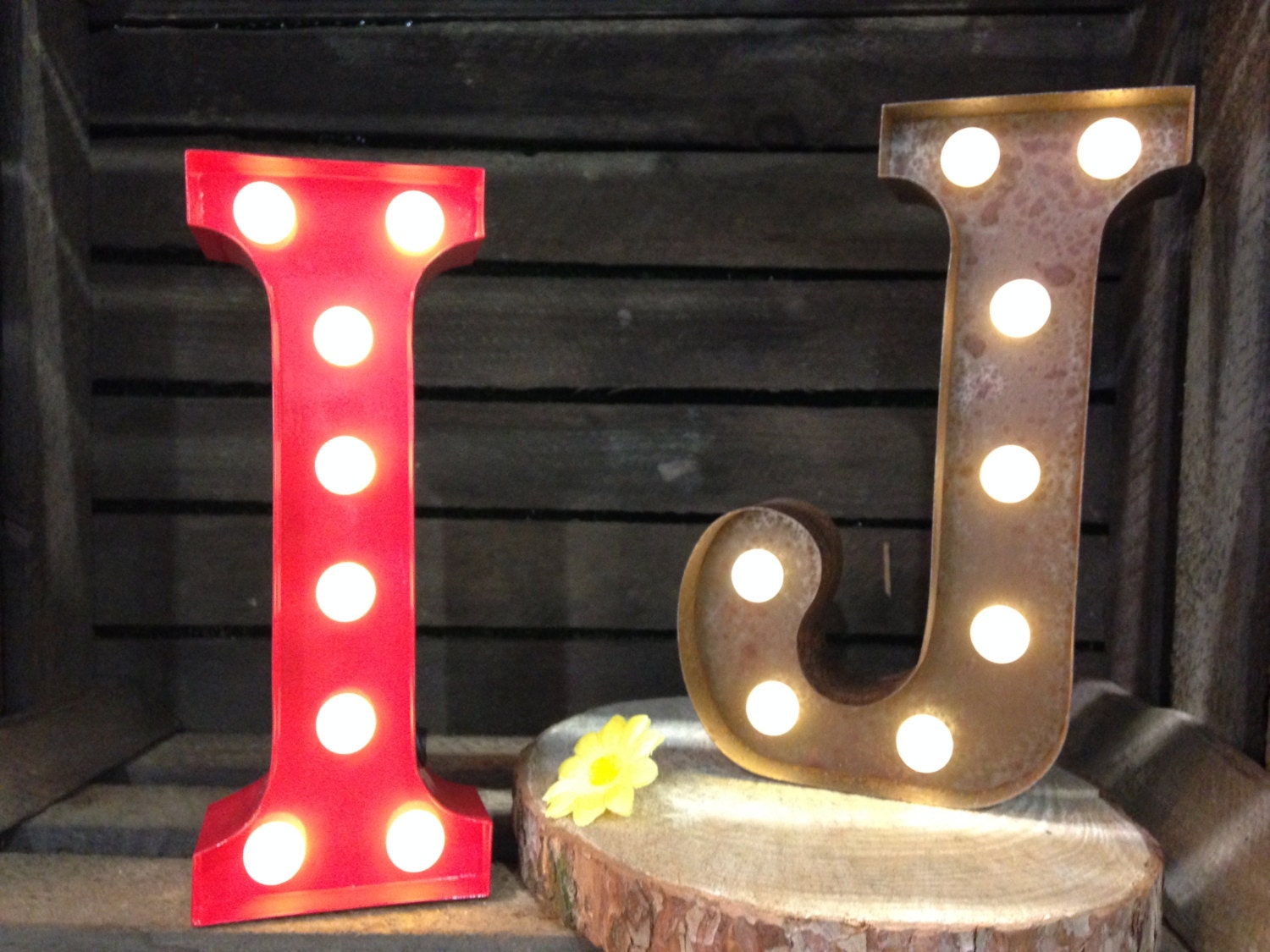 Vintage Carnival Style Marquee Light Light up Letter I