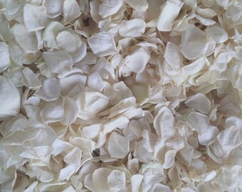 Freeze Dried Rose Petals. Ivory petals. 10 cups NATURAL rose petals for decoration.