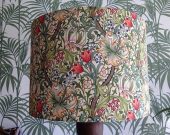 William Morris 'Golden Lily' handmade lampshade - various sizes