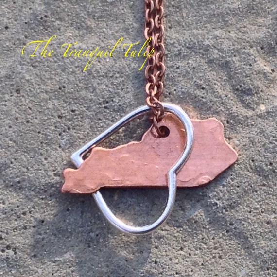 MultiMetal Kentucky Necklace State Pride Jewelry Hand