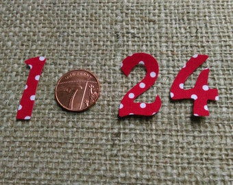 Diy advent calendar iron on numbers 1-24 / Christmas countdown / Christmas calendar numbers / Christmas decor