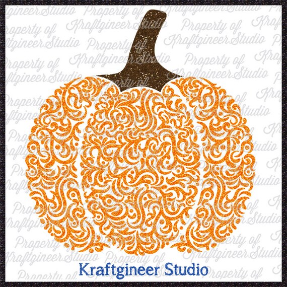 Download Swirly Pumpkin SVG cut file for Cricut Silhouette Scan N Cut