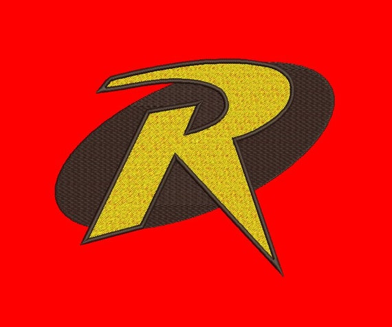 Robin superhero Symbol Embroidery Files Design for by InaHoop