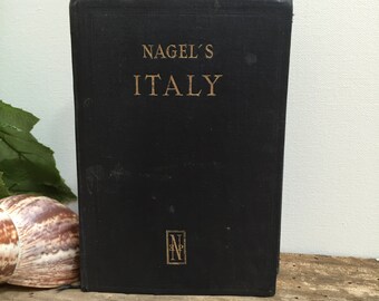 1949 Italy Travel Guide Book Handbook for Travelers Italian Touring Club Nagel's Guide Books Vintage Antique Color Maps Printed in France