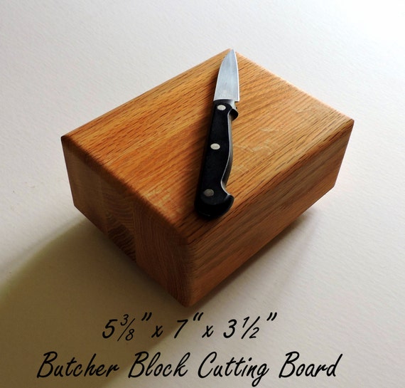 Solid Oak Butcher Block Cutting Board