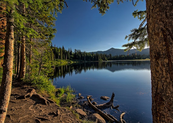 Items similar to Utah Nature Photography - Silver Lake in Brighton Utah