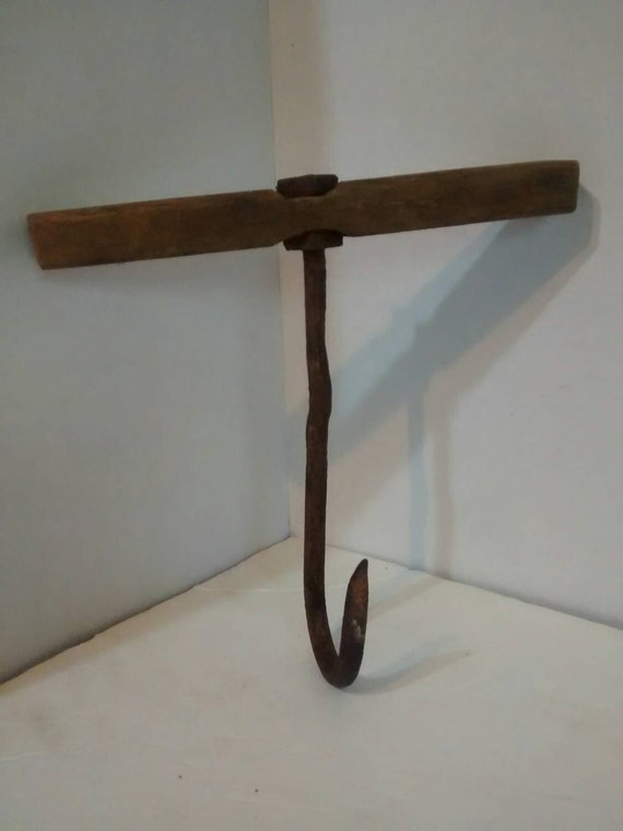 Items similar to FREE SHIPPING! Antique Hay Bale Hook Primitive Farm