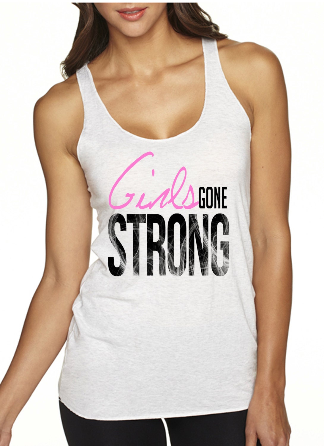 Girls Gone Strong Custom Triblend Racerback Tank 