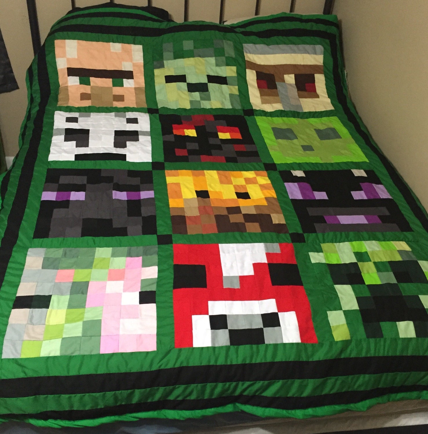 Minecraft inspired Quilt 70 x 82