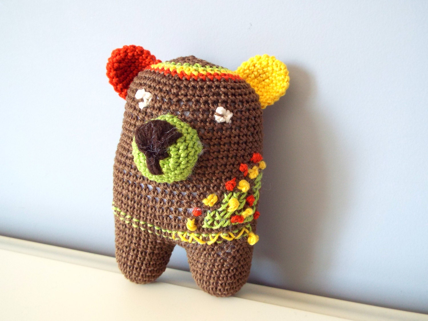 Crochet small teddy bear Amigurumi Teddy Home decor Kids ...