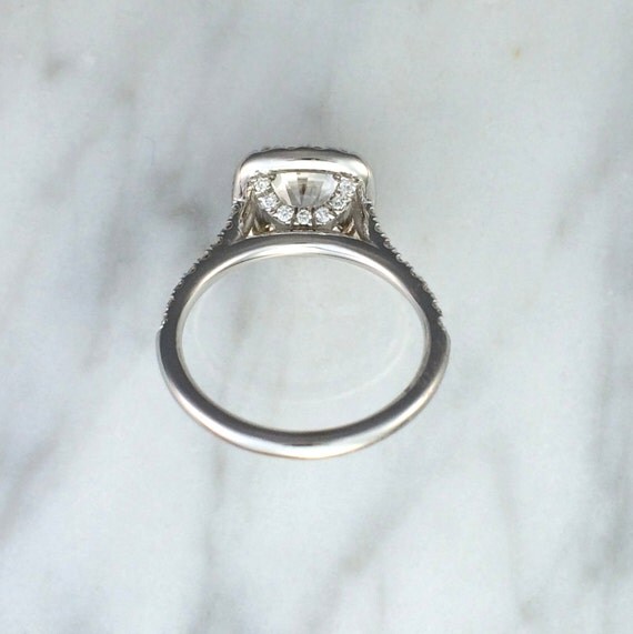 3 Three Ring Bridal Engagement Set in 14K White Gold w/