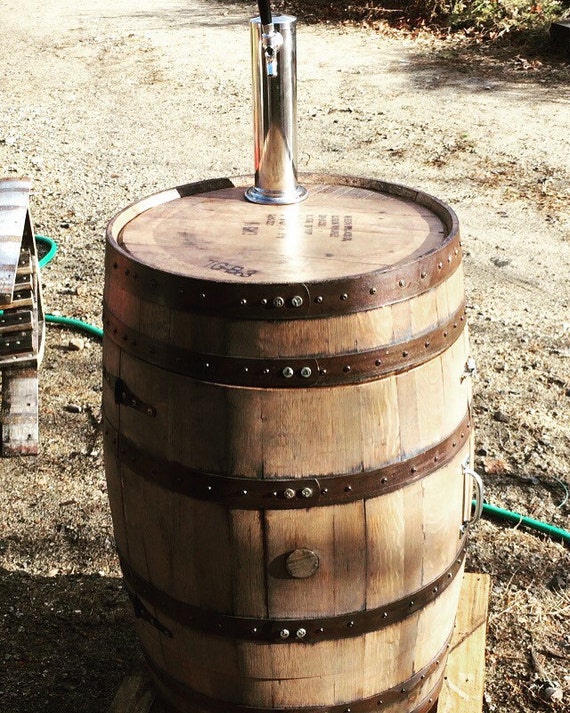 Whiskey Barrel Ice Kegerator Basic Deluxe Custom
