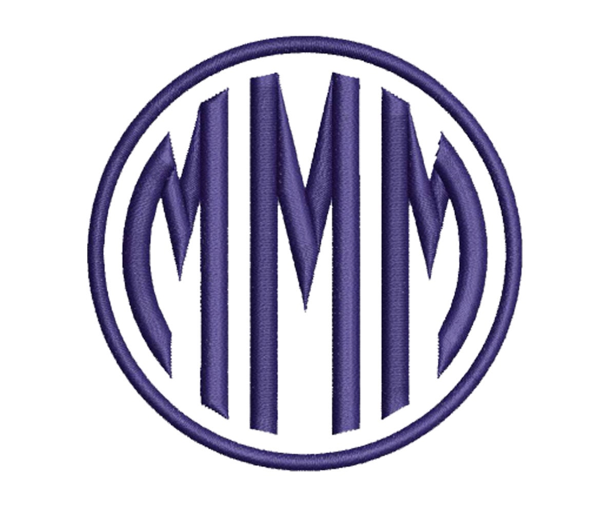 Free Circle Monogram Font Download Semashow