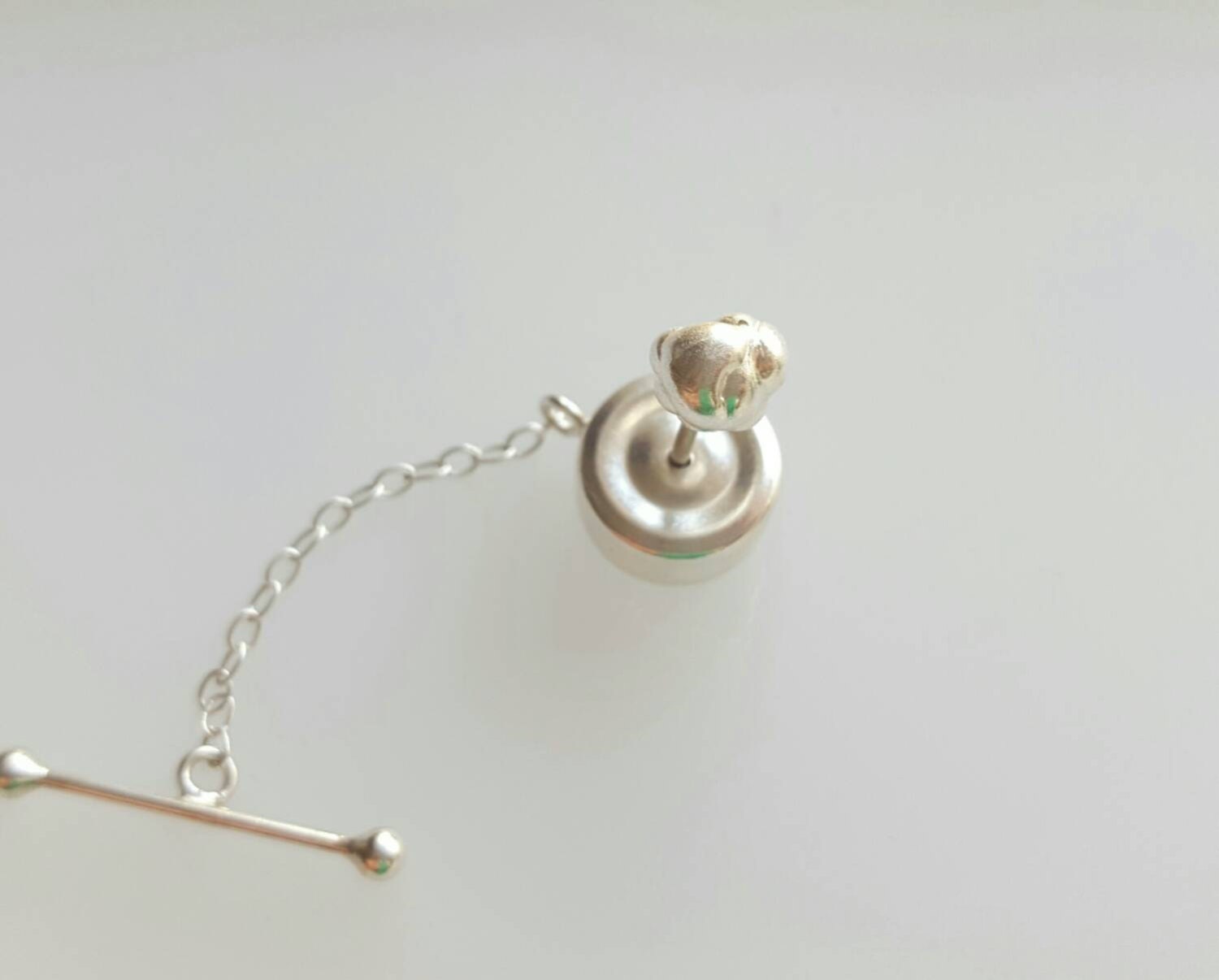 sterling silver tie tack