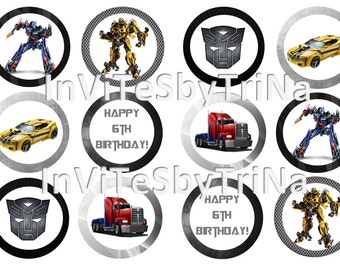 Transformers Cupcake Toppers Optimus Prime