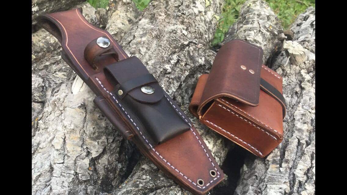 Bushcraft Knife Sheath & Belt Pouch Combo