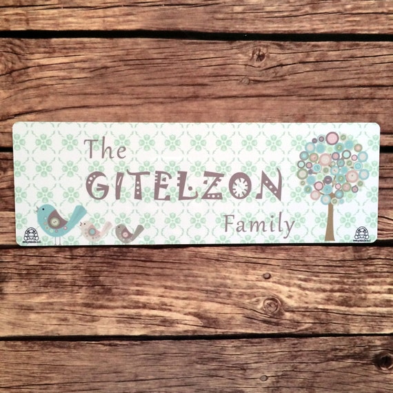 Personalized FRONT door signs FAMILY personalized door sign