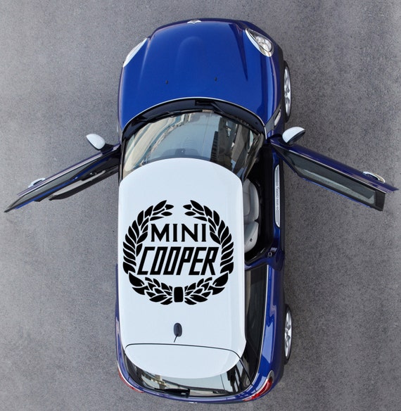Mini Cooper Roof Laurels Car Vehicle Sticker Decal by Decoratique