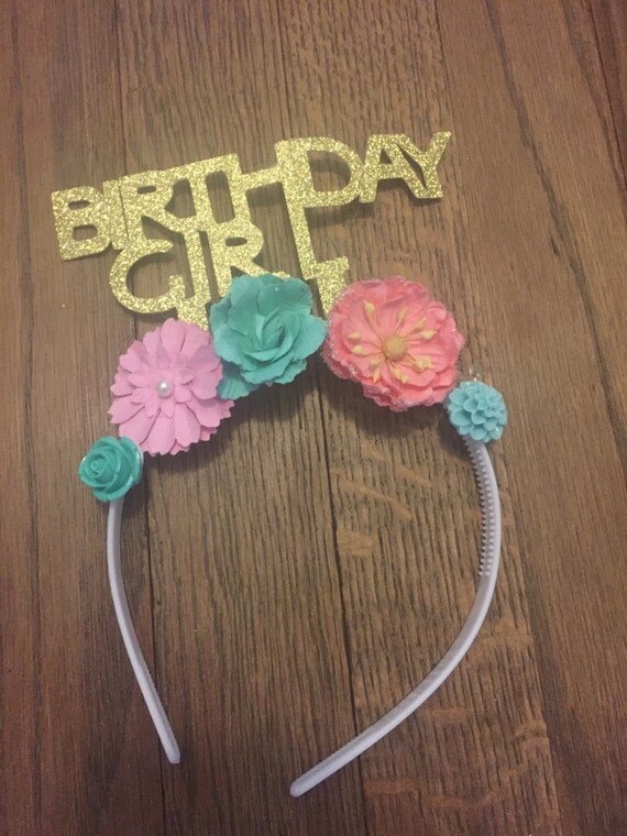 Birthday girl headband party headbands party favors