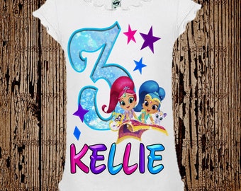 Shimmer and Shine Birthday Shirt - Shimmer and Shine Shirt