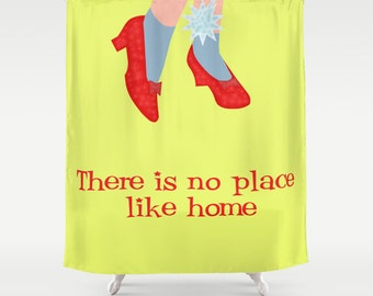 Wizard of Oz shower curtain-Yellow curtain-Cool cinema lover pillow-71x74 shower curtain-Etsy gift-Modern bathroom curtain-Colourful bath