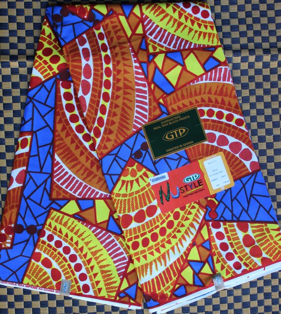 Real Wax cotton print NuStyle fabric by GTP sold by the yard