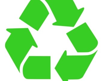 Recycle Logo Decal Sticker, Free Shipping in the US!