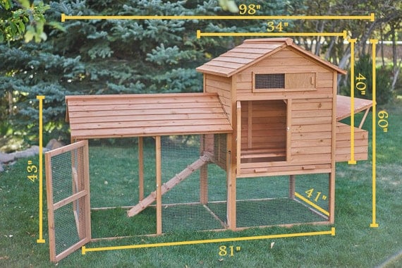 Backyard Chicken Coop DIY Build It Yourself Kit - Good for 4-6 Large 