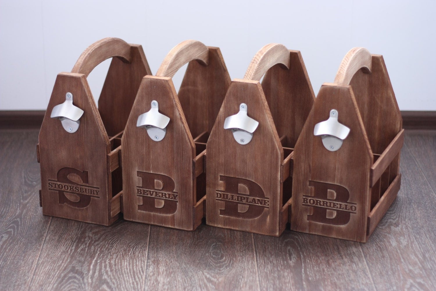 Personalized Wooden 6 pack holder Beer Holder Beer by GoodWoodGift