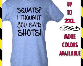 Womens Workout Shirt weightlifting squats gym by ThisbodywasBUILT