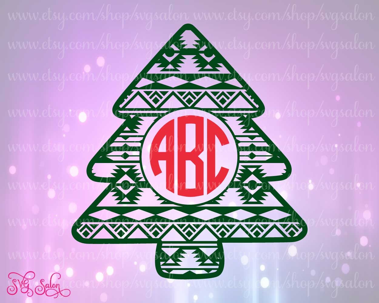 aztec tribal christmas tree circle monogram frame by aztec tribal christmas tree circle monogram frame by