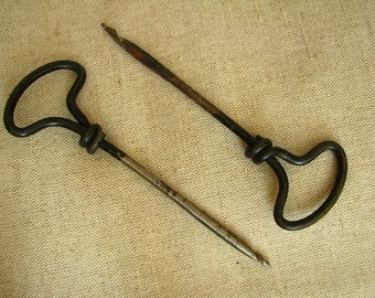 Vintage Rusty Borers Primitive Curious Tool Vintage Metal Decor