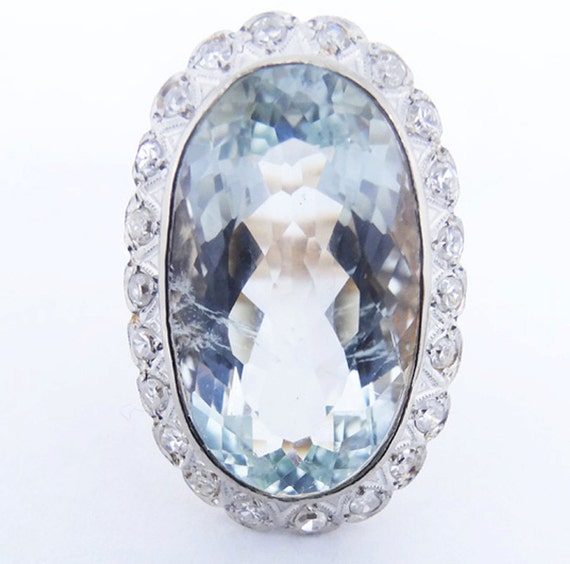 aquamarine deco engagement ring antique deco engagement style ring 15 5ct aquamarine aquamarine deco engagement ring antique deco engagement style ring 15 5ct aquamarine