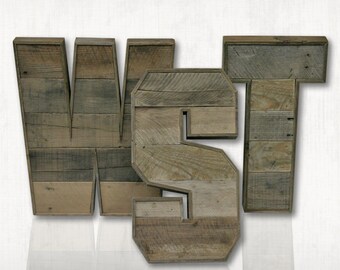 Pallet Letters. A to Z. Rustic Letters. RusTank Marquee Letters