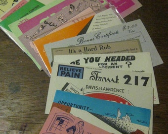 Lot of Vintage Advertising Blotter Papers