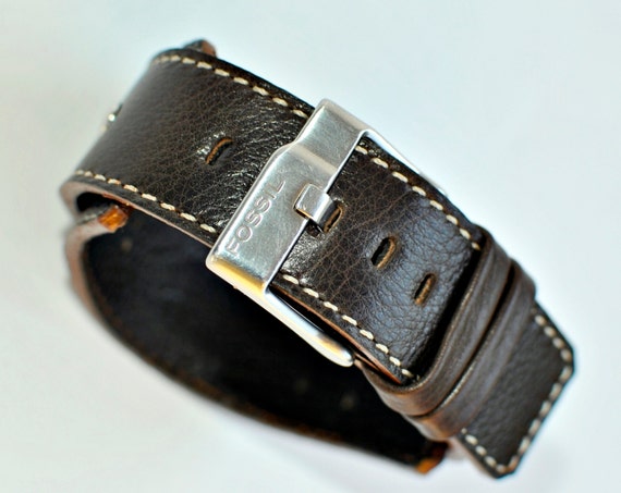 Custom Fossil JR 9990 Handmade Leather Watch Strap for