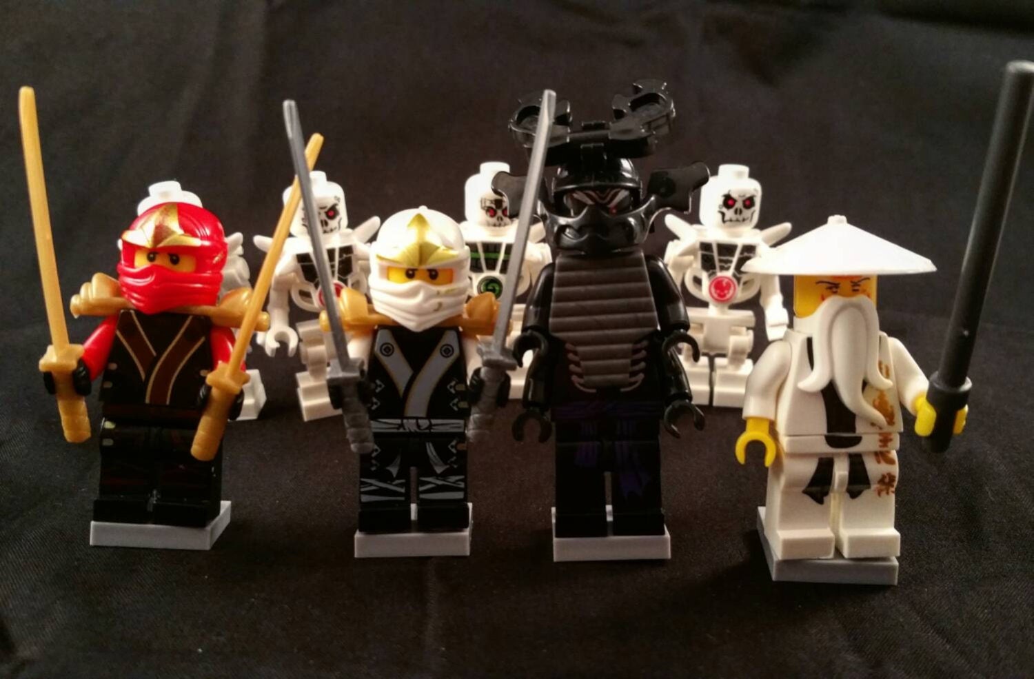 Custom Ninjago Set of 8 Minifigures Lego Size by CustomMiniFigz