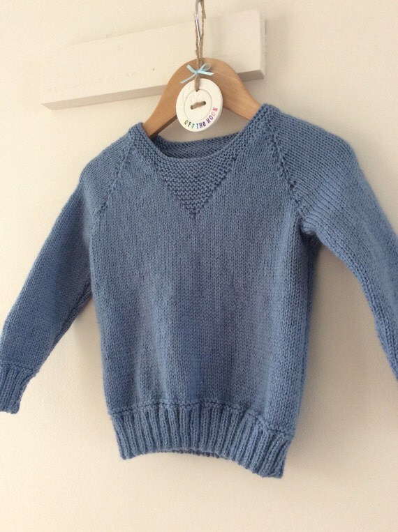 Casual modern baby jumper wide necked from by OffTheHookBrum